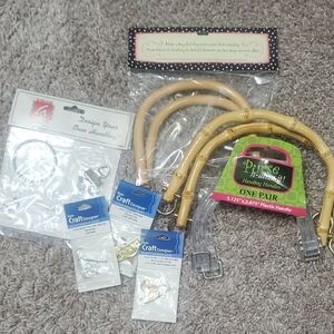 PurseN Bamboo and Clear Handle Set